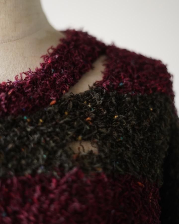 RECYCLED WOOL STRIPE KNIT - IDIOME | ONLINE SHOP 熊本のセレクト