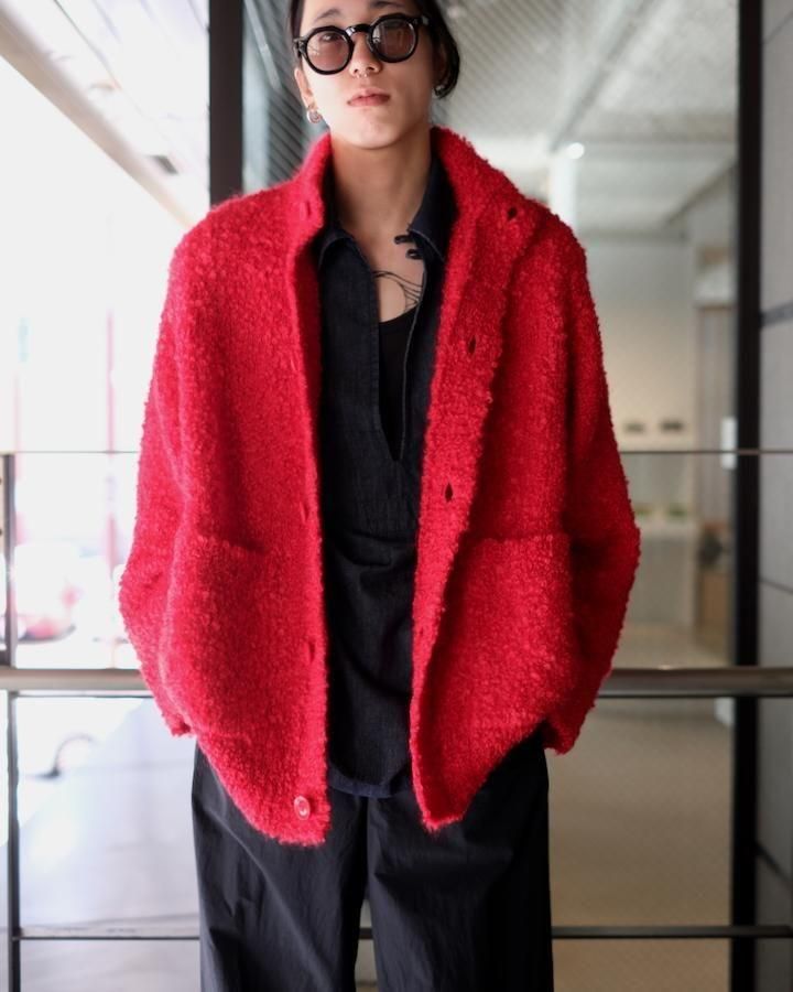 Massive Mohair Cardigan red - IDIOME | ONLINE SHOP 熊本のセレクト