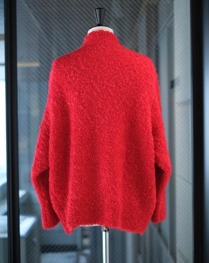 Massive Mohair Cardigan red - IDIOME | ONLINE SHOP 熊本の