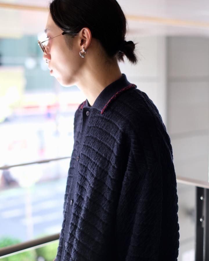 Wrinkled Polo Cardigan nv - IDIOME | ONLINE SHOP 熊本のセレクト