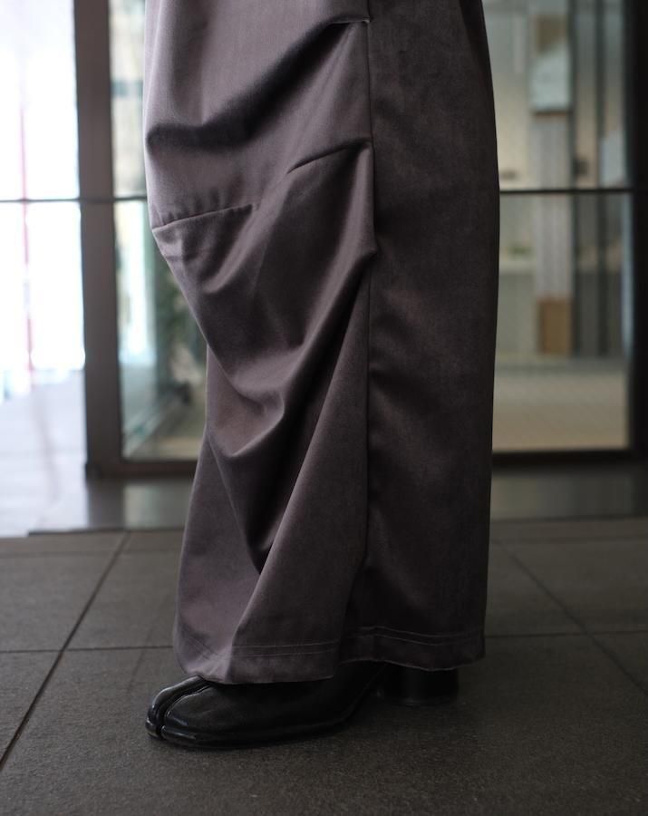 VELVET PANTS gray - IDIOME | ONLINE SHOP 熊本のセレクトショップ