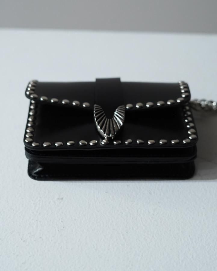 Chain leather wallet studs - IDIOME | ONLINE SHOP 熊本の