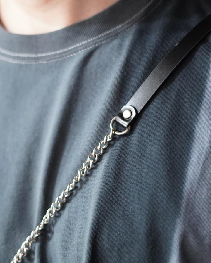 Chain leather wallet studs - IDIOME | ONLINE SHOP 熊本の