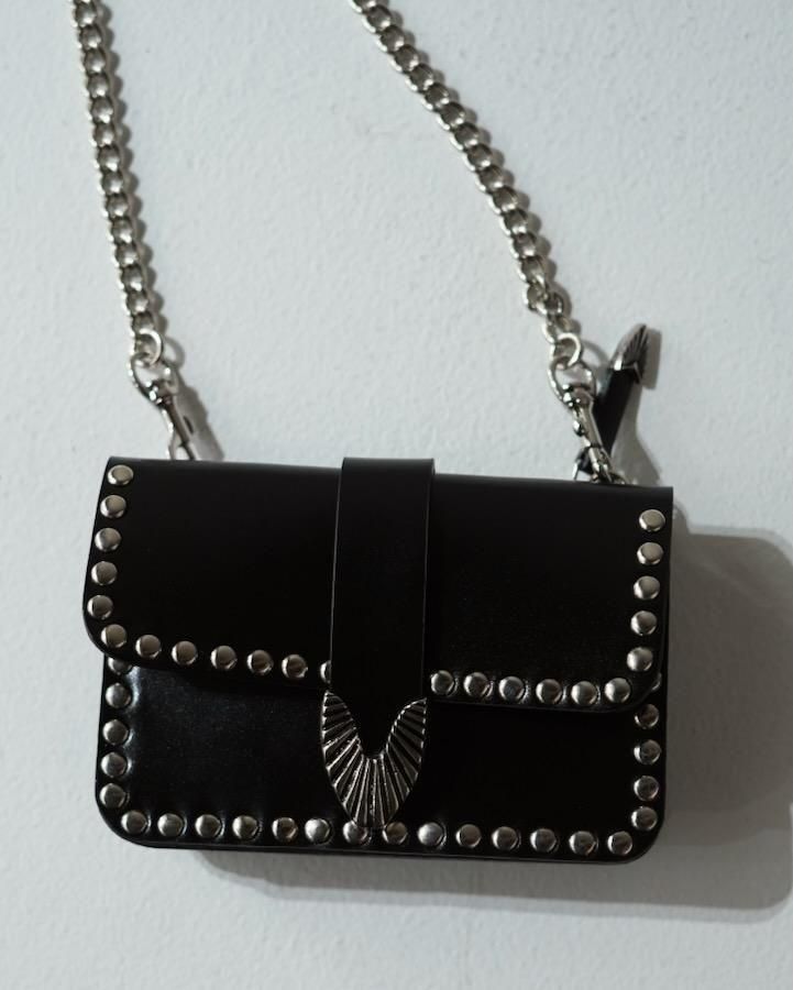 チョメリストWallet chain & leather studs Chain leather wallet studs - IDIOME | ONLINE SHOP 熊本の