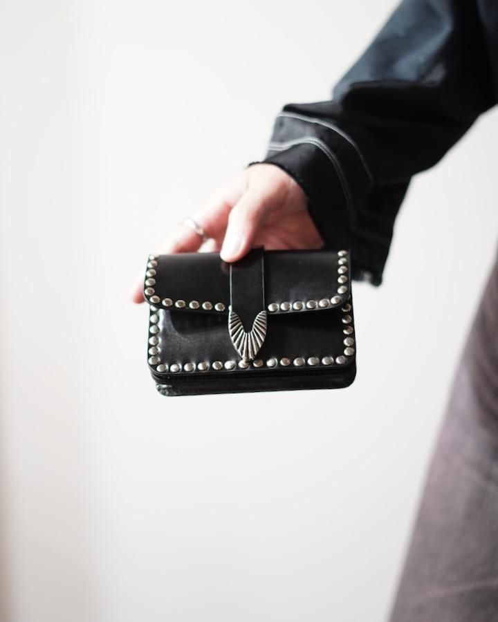 Chain leather wallet studs - IDIOME | ONLINE SHOP 熊本の