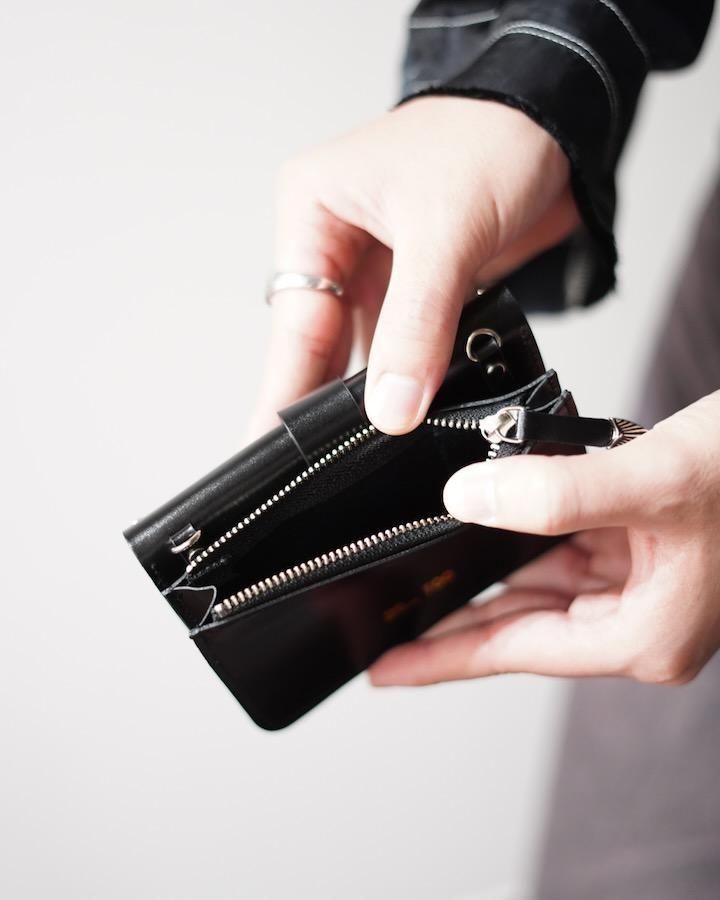 Chain leather wallet studs - IDIOME | ONLINE SHOP 熊本のセレクト