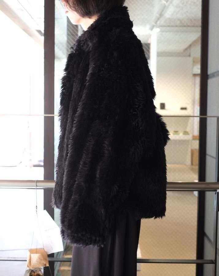 SINISTER MOUTH FAUX FUR JACKET bk - IDIOME | ONLINE SHOP 熊本の
