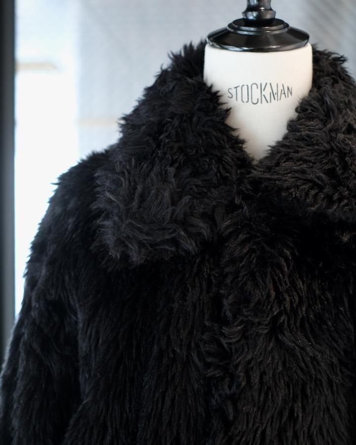 SINISTER MOUTH FAUX FUR JACKET bk - IDIOME | ONLINE SHOP 熊本の