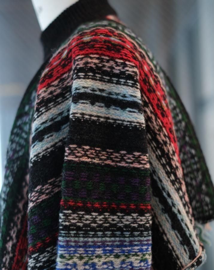 Jumper-ish Scarf-Jamieson's×KotaGushiken gray/red - IDIOME