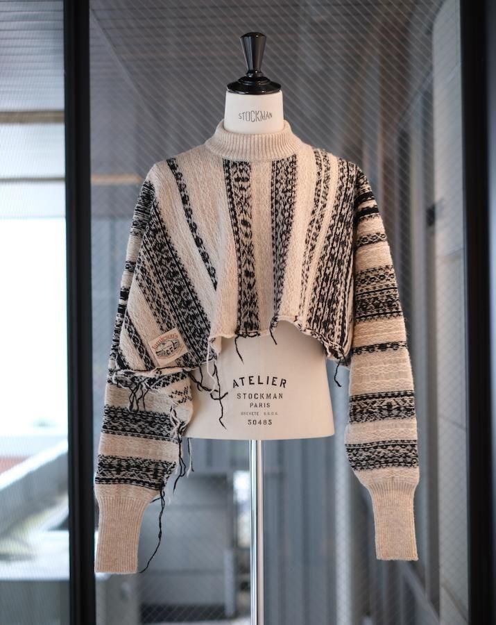 Jumper-ish Scarf-Jamieson's×KotaGushiken bk/wh - IDIOME