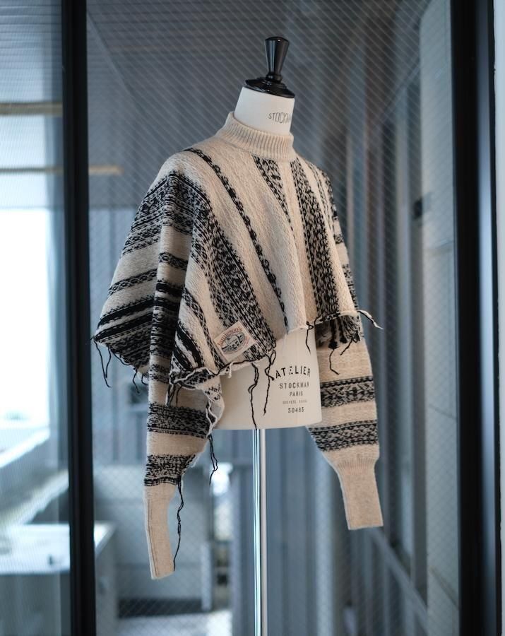 キュウソネコカミ ブルゾンジャケット XL❶サバシスター※HEY-SMITH Jumper-ish Scarf-Jamieson's×KotaGushiken bk/wh - IDIOME