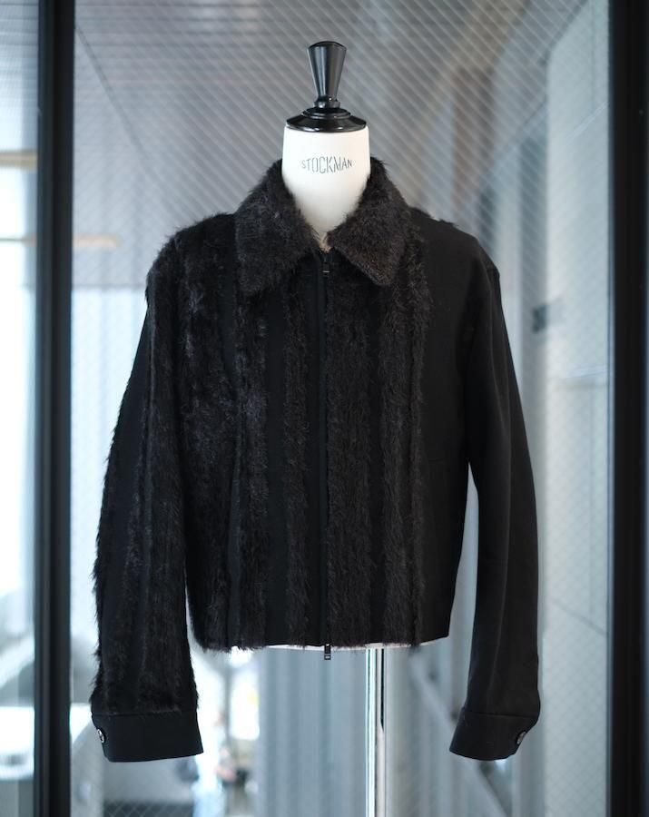 ジャケット・アウター lumignon tweed fur  jacket Lumignon original ♥ tweed fur snow jacket【ブラック