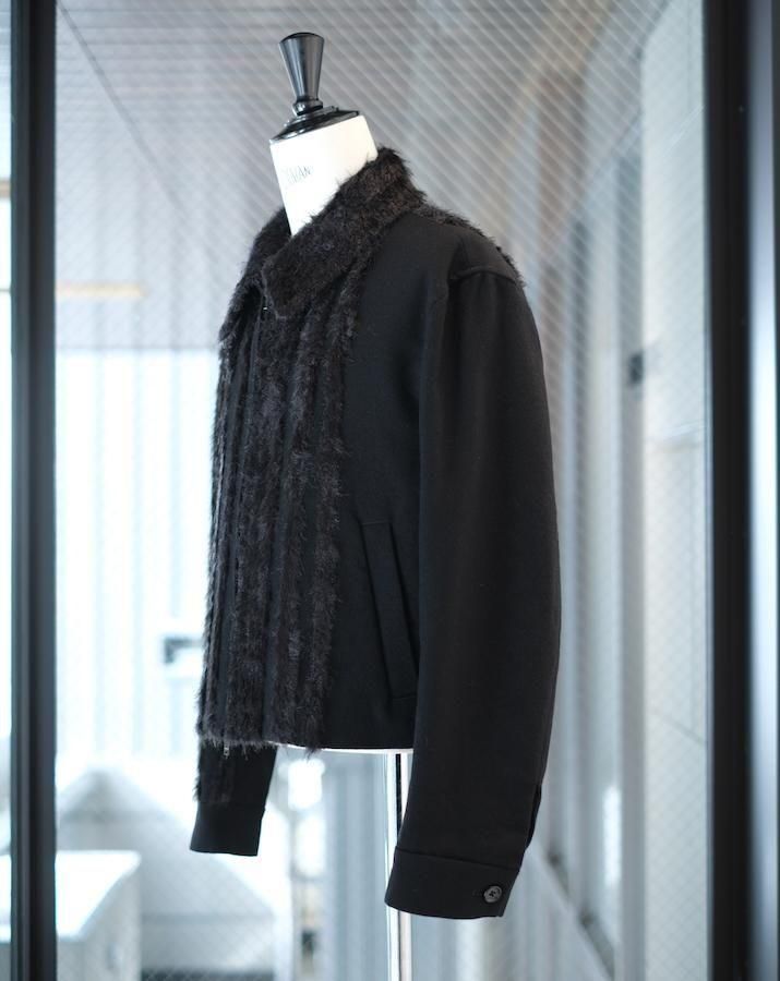 FUR TWEED ZIP BLOUSON - IDIOME | ONLINE SHOP 熊本のセレクト