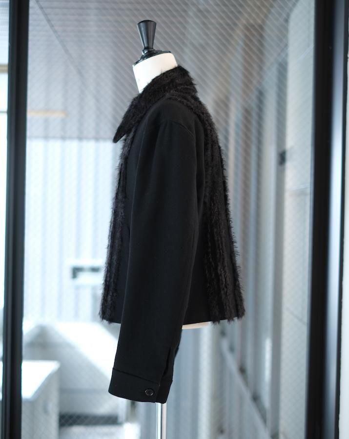 FUR TWEED ZIP BLOUSON - IDIOME | ONLINE SHOP 熊本のセレクト