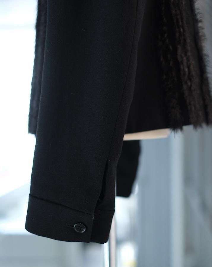 ジャケット・アウター tweed fur  jacket&pocket fur FUR TWEED ZIP BLOUSON - IDIOME | ONLINE SHOP 熊本のセレクト