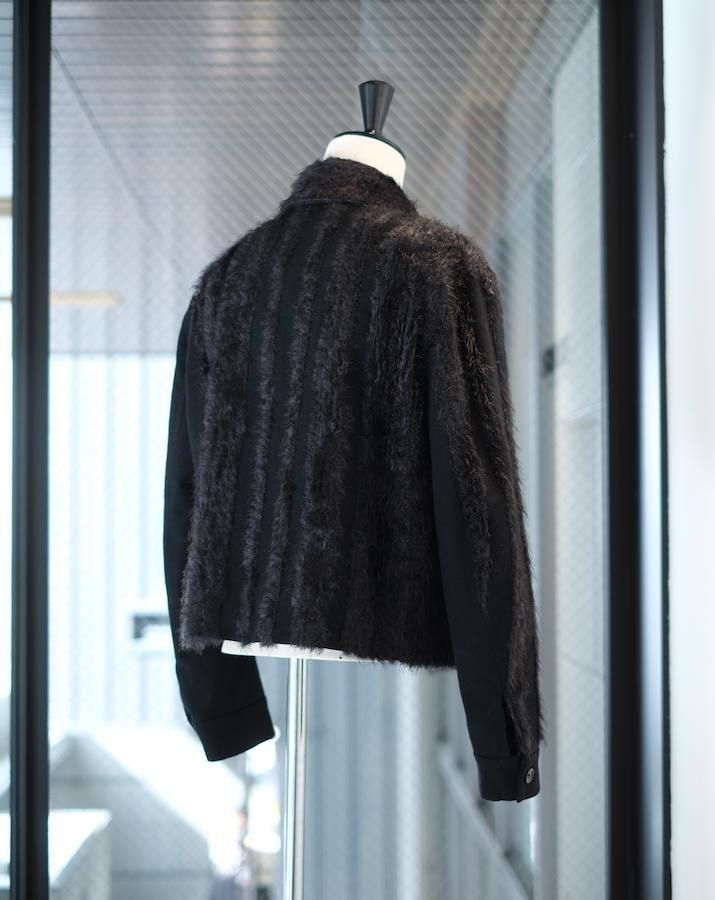 ジャケット・アウター tweed fur  jacket&pocket fur FUR TWEED ZIP BLOUSON - IDIOME | ONLINE SHOP 熊本のセレクト
