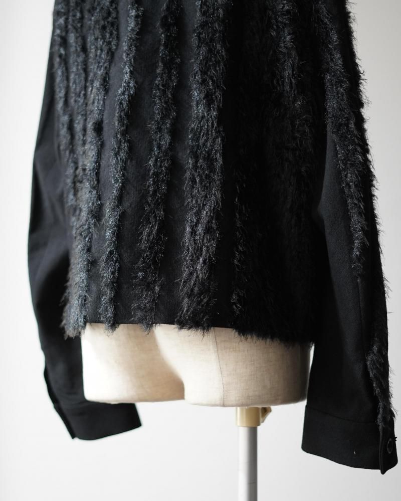 ジャケット・アウター tweed fur  jacket&pocket fur FUR TWEED ZIP BLOUSON - IDIOME | ONLINE SHOP 熊本のセレクト
