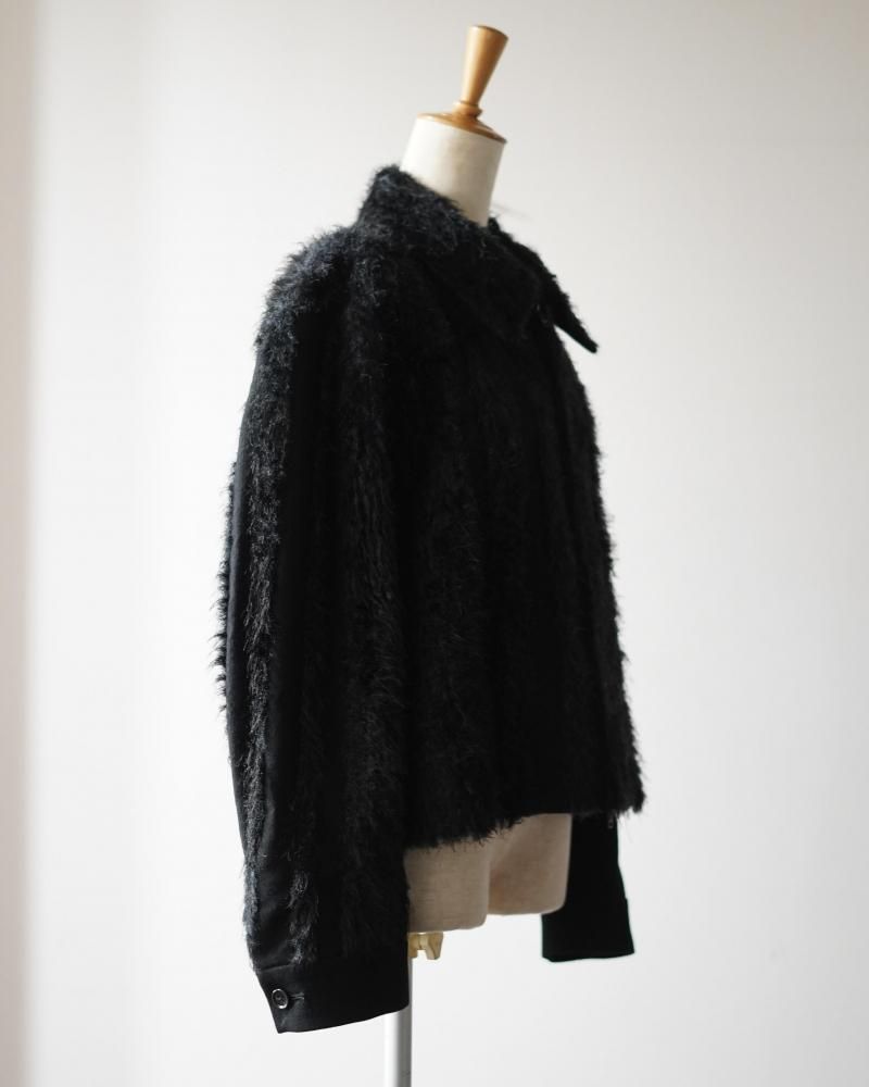 FUR TWEED ZIP BLOUSON - IDIOME | ONLINE SHOP 熊本のセレクト