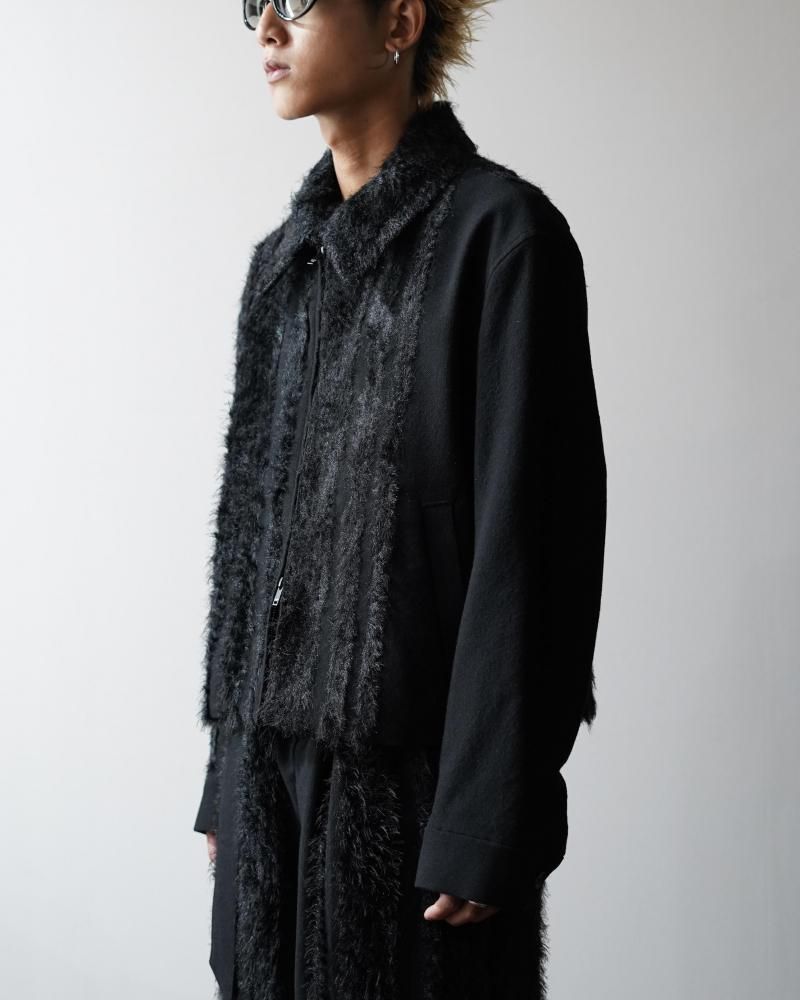 FUR TWEED ZIP BLOUSON - IDIOME | ONLINE SHOP 熊本のセレクト