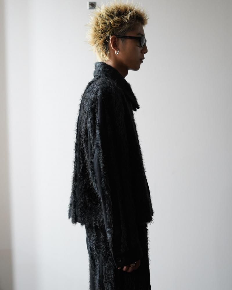 FUR TWEED ZIP BLOUSON - IDIOME | ONLINE SHOP 熊本のセレクト