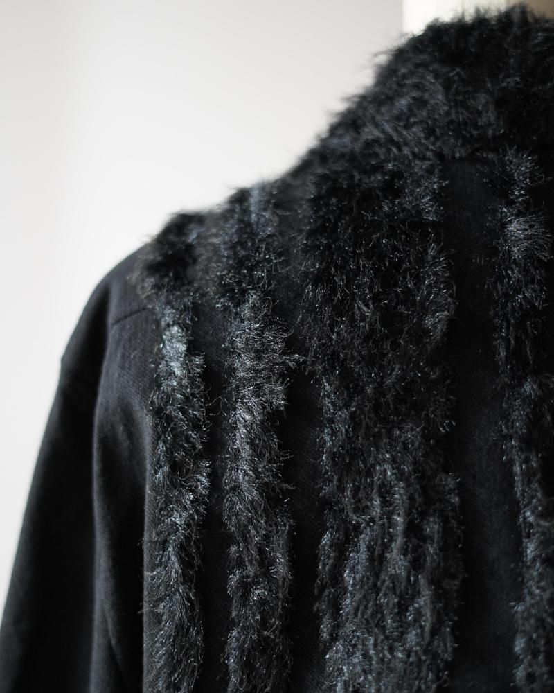 ジャケット・アウター tweed fur  jacket&pocket fur FUR TWEED ZIP BLOUSON - IDIOME | ONLINE SHOP 熊本のセレクト