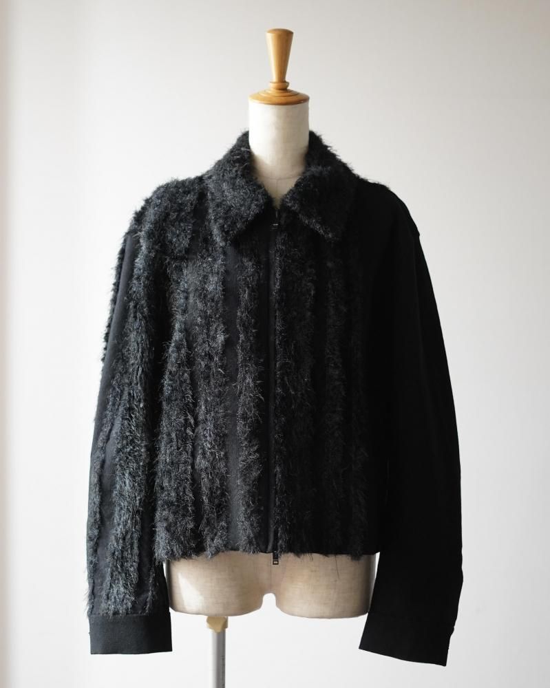 FUR TWEED ZIP BLOUSON<img class='new_mark_img2' src='https://img.shop-pro.jp/img/new/icons14.gif' style='border:none;display:inline;margin:0px;padding:0px;width:auto;' />