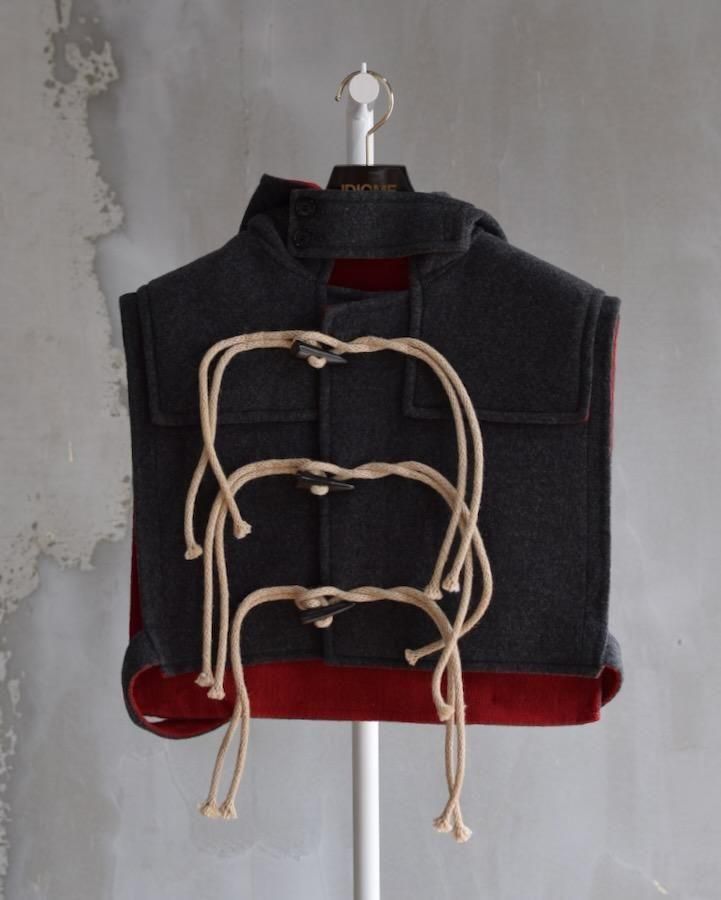 DUFFLE VEST gray<img class='new_mark_img2' src='https://img.shop-pro.jp/img/new/icons14.gif' style='border:none;display:inline;margin:0px;padding:0px;width:auto;' />
