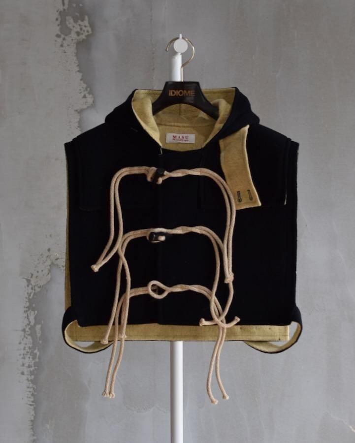 DUFFLE VEST bk<img class='new_mark_img2' src='https://img.shop-pro.jp/img/new/icons14.gif' style='border:none;display:inline;margin:0px;padding:0px;width:auto;' />