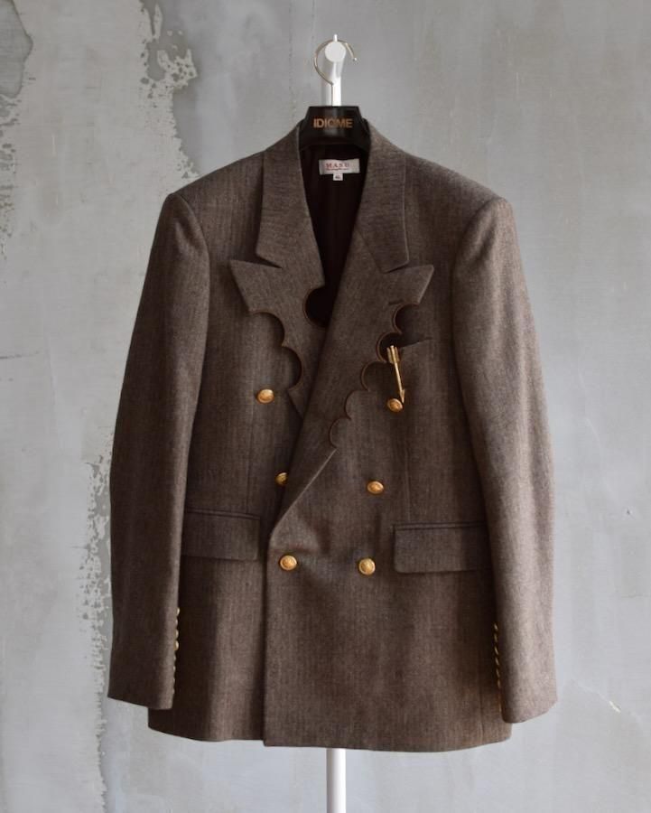 CRATER TAILORED JACKET mocha<img class='new_mark_img2' src='https://img.shop-pro.jp/img/new/icons14.gif' style='border:none;display:inline;margin:0px;padding:0px;width:auto;' />