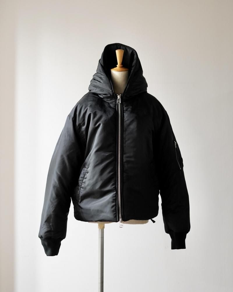 Cropped Hood Bomber