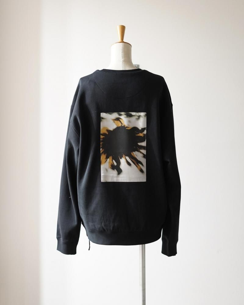 Loose Fit Crewneck Landart 02 Print (BLACK) - IDIOME | ONLINE SHOP