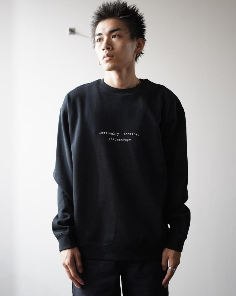 Loose Fit Crewneck Landart 02 Print (BLACK) - IDIOME | ONLINE SHOP