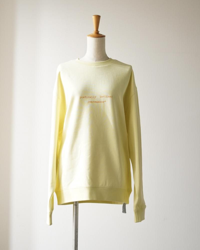 Loose Fit Crewneck Landart 02 Print (L.YELLOW)<img class='new_mark_img2' src='https://img.shop-pro.jp/img/new/icons14.gif' style='border:none;display:inline;margin:0px;padding:0px;width:auto;' />