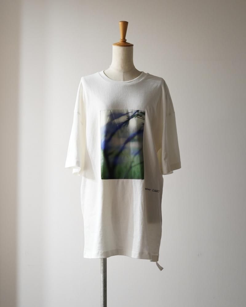 Loose Fit Tshirt Landart Print (WHITE)<img class='new_mark_img2' src='https://img.shop-pro.jp/img/new/icons14.gif' style='border:none;display:inline;margin:0px;padding:0px;width:auto;' />