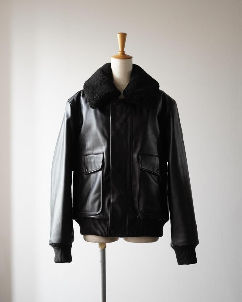 LEATHER BLOUSON<img class='new_mark_img2' src='https://img.shop-pro.jp/img/new/icons14.gif' style='border:none;display:inline;margin:0px;padding:0px;width:auto;' />