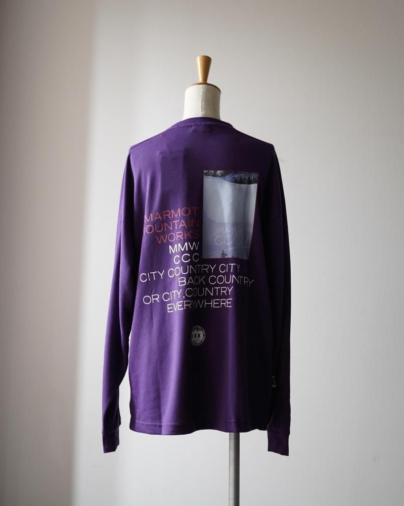 CITY COUNTRY CITYx MARMOT_MMWCCC L/S T-SHIRT (PURPLE)