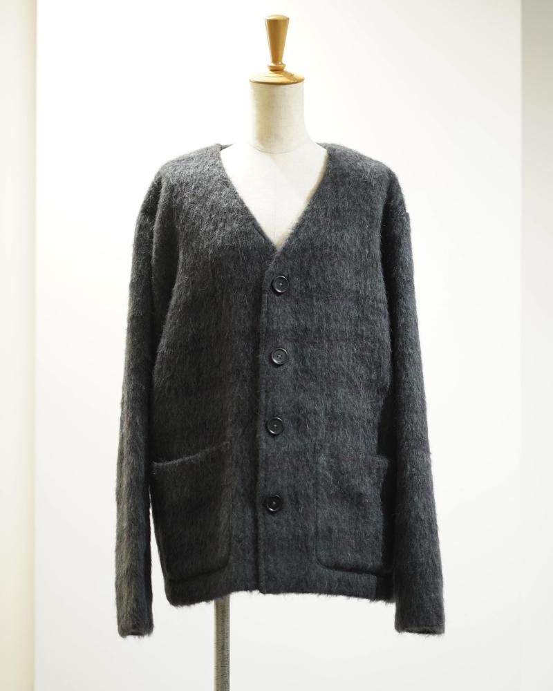 CARDIGAN (Fuzzed Plum Check Hairy Wool)<img class='new_mark_img2' src='https://img.shop-pro.jp/img/new/icons14.gif' style='border:none;display:inline;margin:0px;padding:0px;width:auto;' />