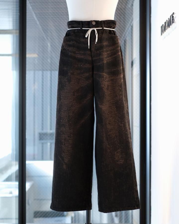 Wide Denim brown<img class='new_mark_img2' src='https://img.shop-pro.jp/img/new/icons14.gif' style='border:none;display:inline;margin:0px;padding:0px;width:auto;' />