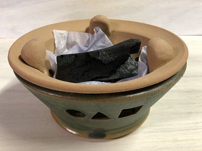 信楽焼 水コンロ（8寸） - 信楽焼き耐熱土鍋、うつわのお店「なか工房」