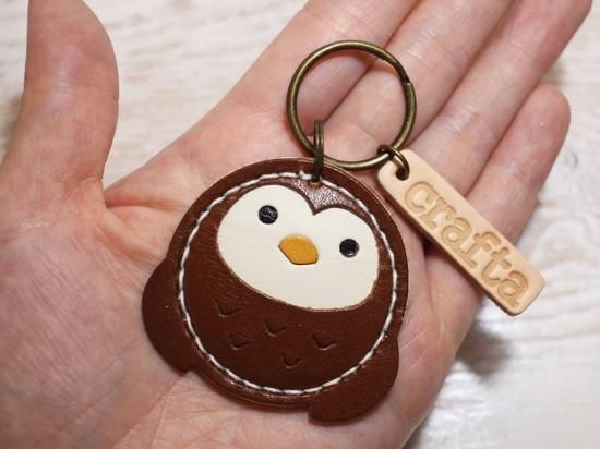 ワンピース　小物類　バラ売り　小皿　グラス　キーホルダー 小銭が入るキーホルダー「コインふくろう」 - crafta（クラフタ