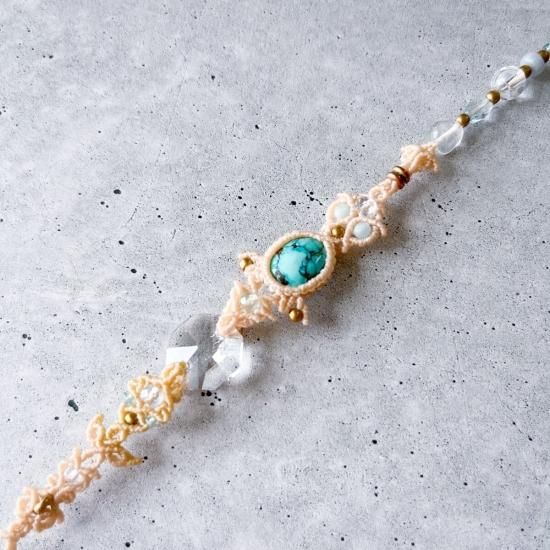 マクラメミニサンキャッチャー｜チベタンターコイズ - 旅する天然石と