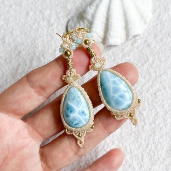 ハイクオリティ　ラリマールース　8 ネックレス　天然石 ハイクオリティラリマールース8 ネックレス天然石