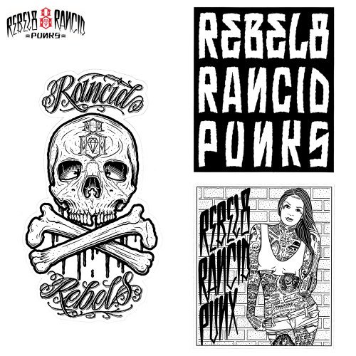 メール便可 (送料160円) / 2枚以上のご購入で送料無料 REBEL8 X RANCID