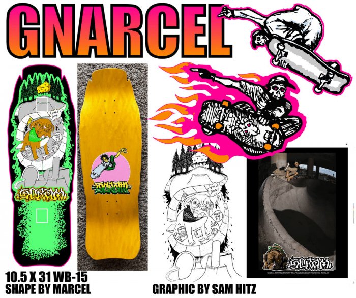 デッキテープ無料】SCRAM (スクラム) GNARCEL - HITZ GRAPHIC 10.5in x