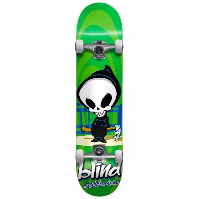 BLIND (ブラインド) COMPLETE Retro Reaper Green MID 7.375 x 29.8