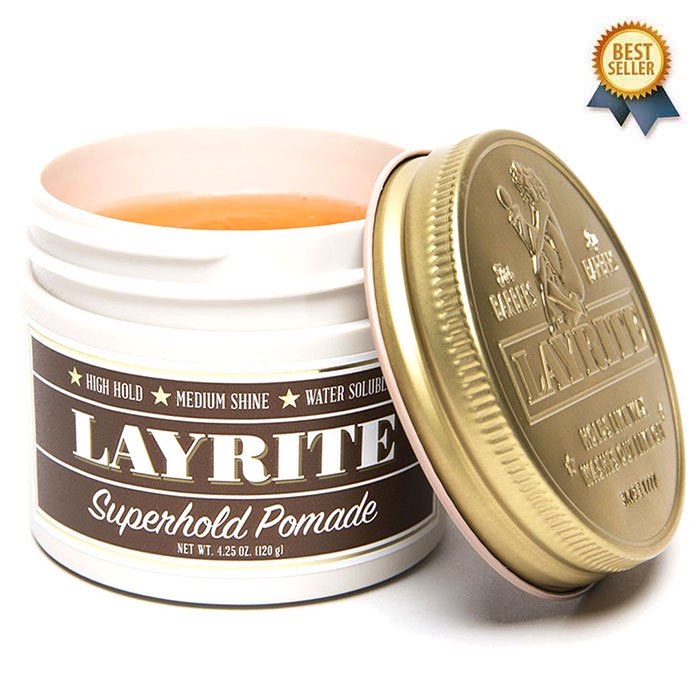 LAYRITE (レイライト) SUPERHOLD POMADE 120g レイライト スーパーホールド ワックスポマード グリース ポマード  ワックス 香り 整髪料 メンズ 水性 人気 - O.S.S.