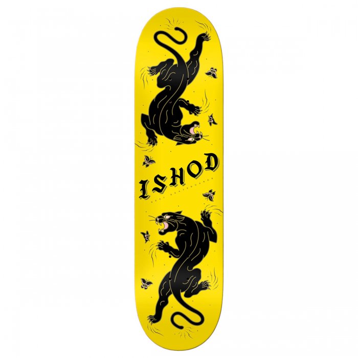 REAL (リアル) ISHOD WAIR CAT SCRATCH TWIN TAIL YELLOW Skateboard Deck