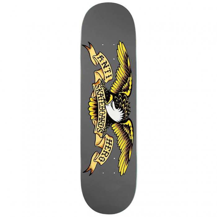 アンタイヒーロー デッキ イーグル ANTIHERO CLASSIC EAGLE 8.25in x 32in Grey Skateboard Deck