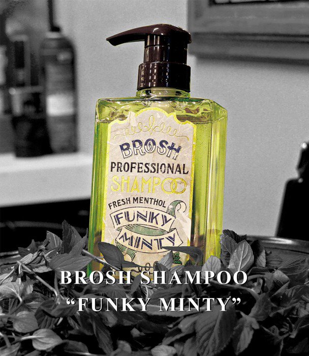 BROSH ブロッシュ シャンプー ボトル BROSH SHAMPOO FUNKY MINTY 400ml ブロッシュポマード おすすめ