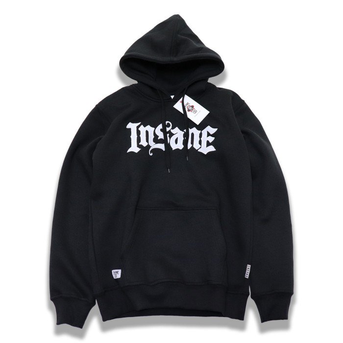 Mr Cartoon INSANE OLD E HOODIE BK パーカー 黒